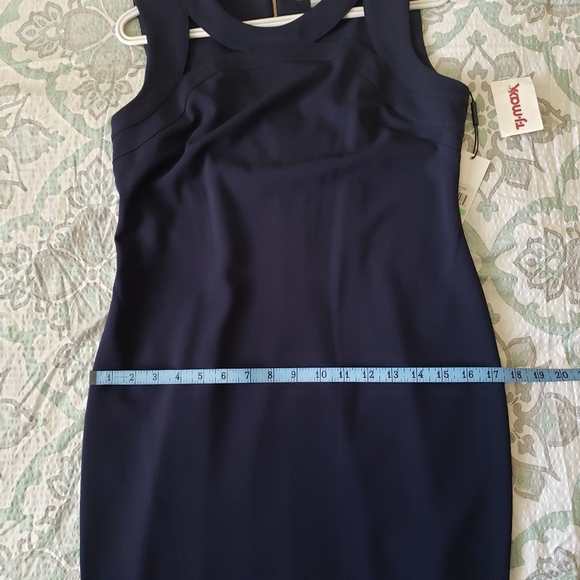 Calvin Klein Navy Blue Sheath Dress NWT SIZE 8 - Picture 14 of 16